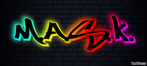 M.A.S.K. Text effect