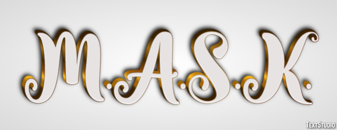 M.A.S.K. Text effect