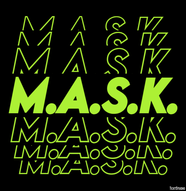 M.A.S.K. Text Effect