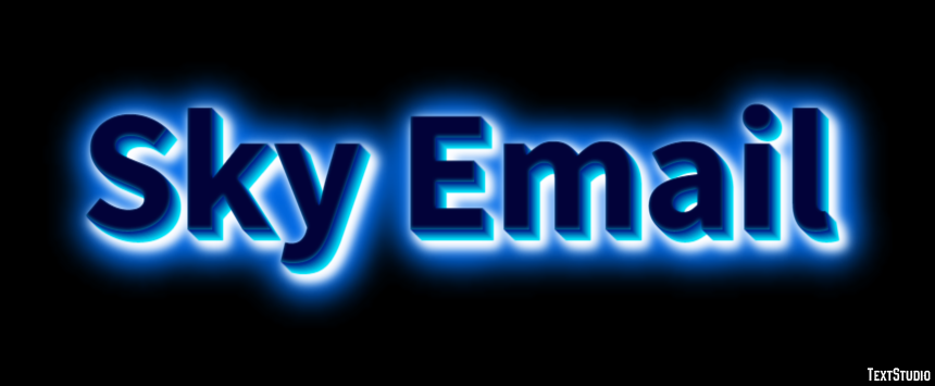 Sky Email Texteffekt