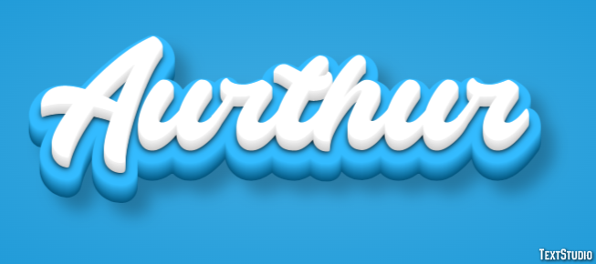 Aurthur Text effect