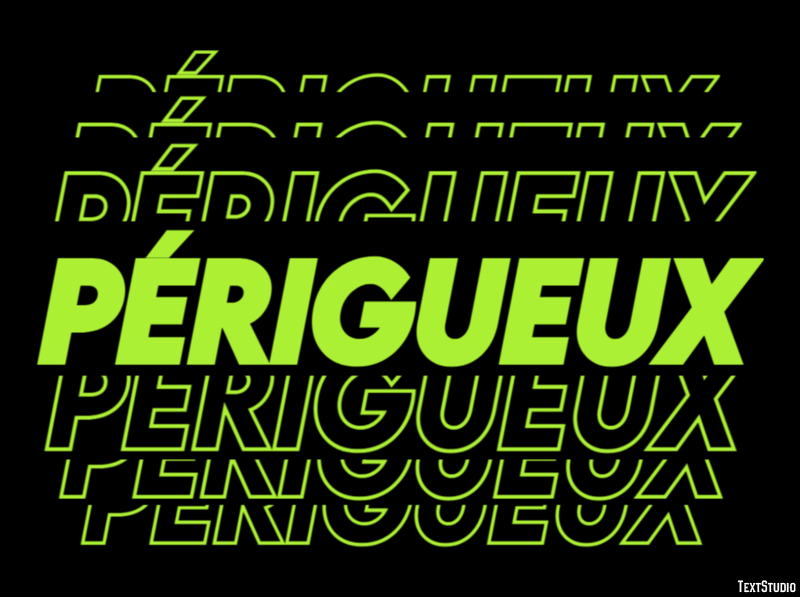 Périgueux Efekt tekstowy