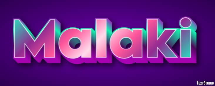 Malaki Texteffekt