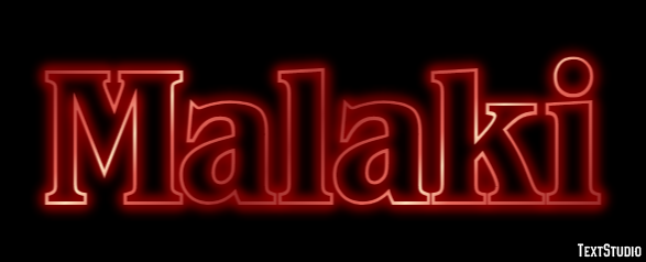 Malaki Texteffekt