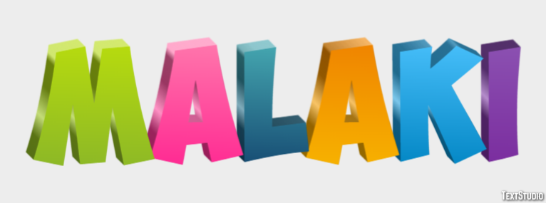 Malaki Texteffekt