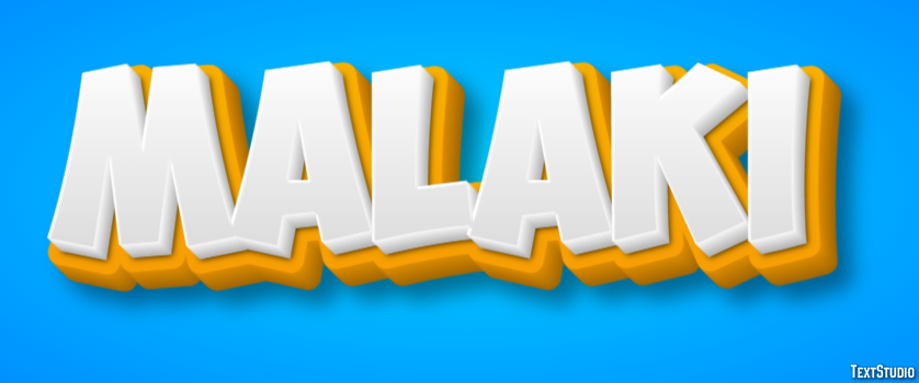 Malaki Texteffekt