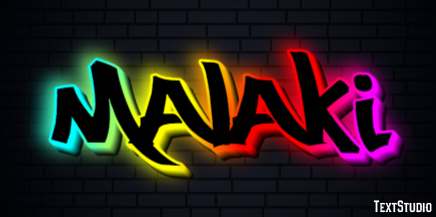 Malaki Texteffekt