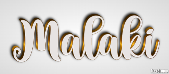 Malaki Texteffekt