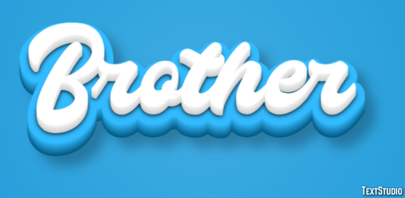 Brother Text Effect