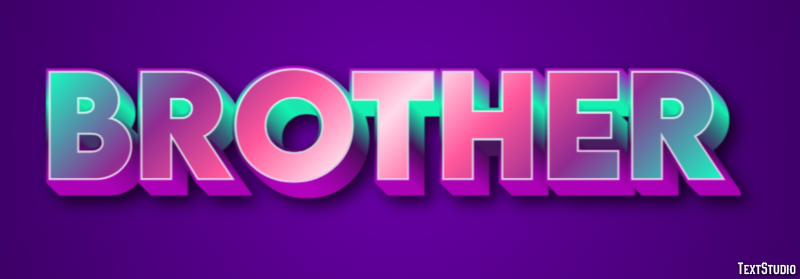 Brother Text Effect
