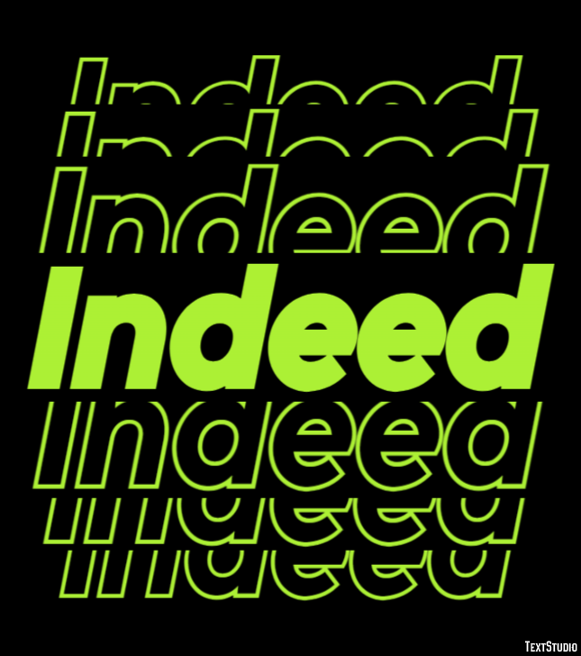 Indeed Tekst Effect