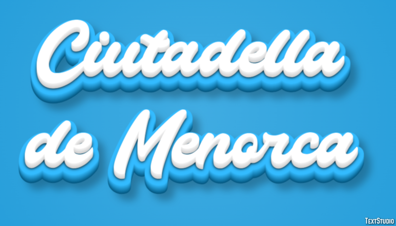 Ciutadella de Menorca Efekt tekstowy