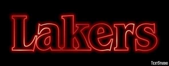 Lakers Text effect