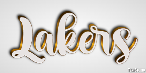Lakers Text effect