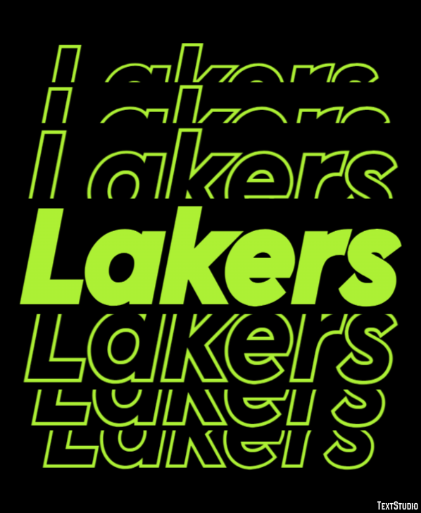 Lakers Tekst Effect
