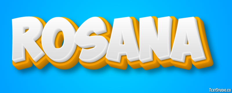 Rosana Efecto de Texto