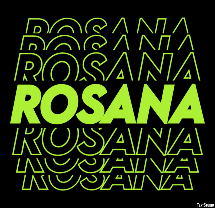 Rosana Efecto de texto