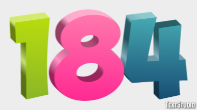 184 Text Effect
