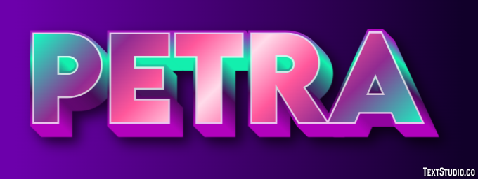 Petra Efecto de texto
