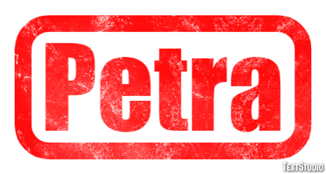 Petra Efecto de texto