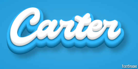 Carter Text effect