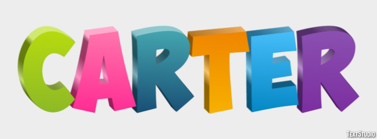 Carter Text effect