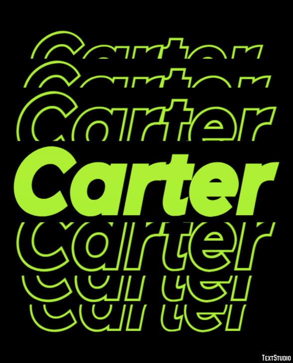 Carter Text Effect