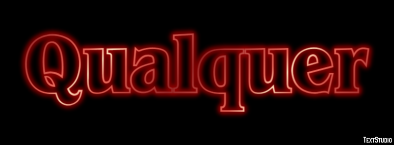 Qualquer Efeito do texto