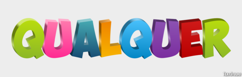 Qualquer Efeito de texto