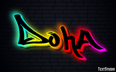 Doha テキスト効果