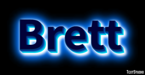 Brett Text effect