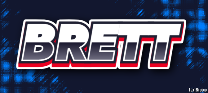 Brett Text effect