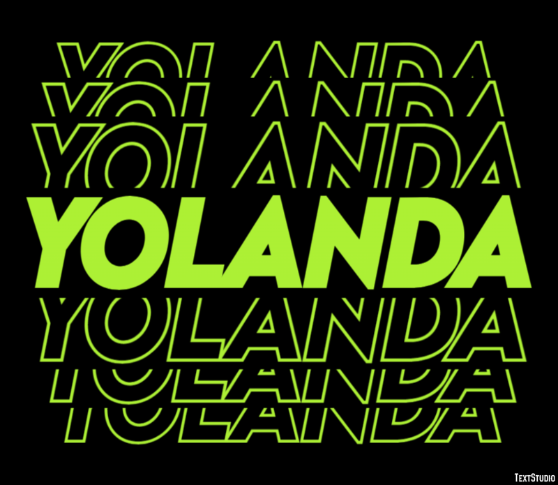 Yolanda Efecto de Texto