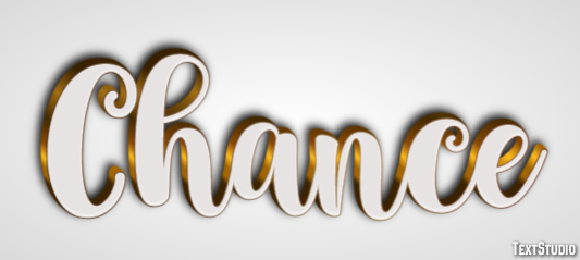 Chance Text effect