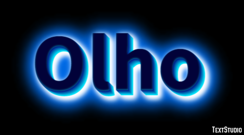 Olho Efeito de texto