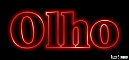 Olho Efeito de texto