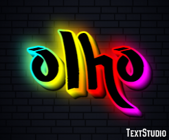 Olho Efeito de texto