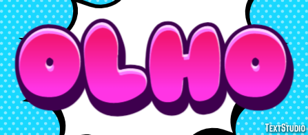 Olho Efeito de texto