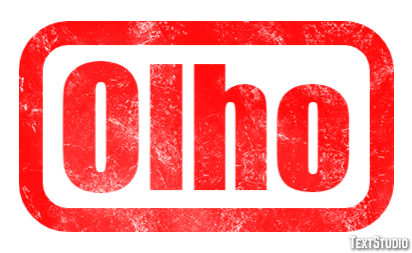 Olho Efeito de texto
