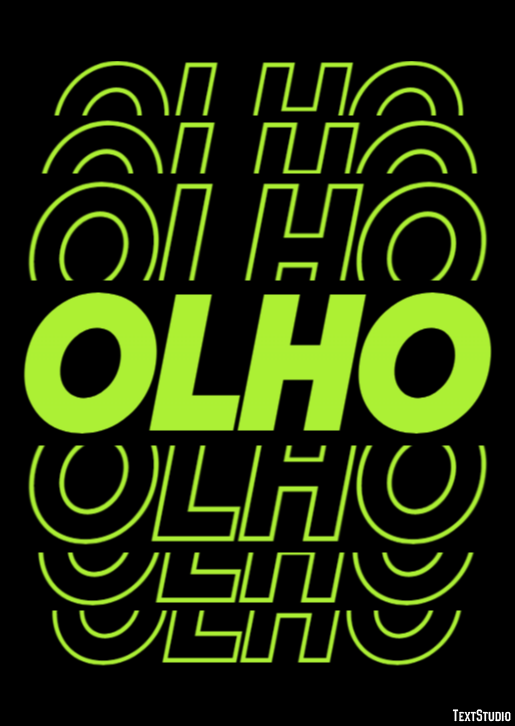 Olho Efeito de texto
