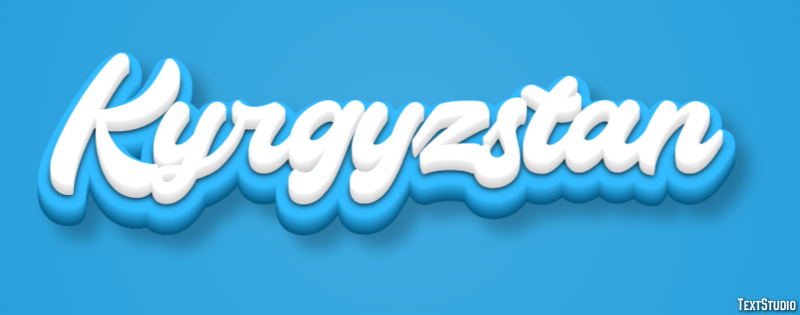 Kyrgyzstan Text effect