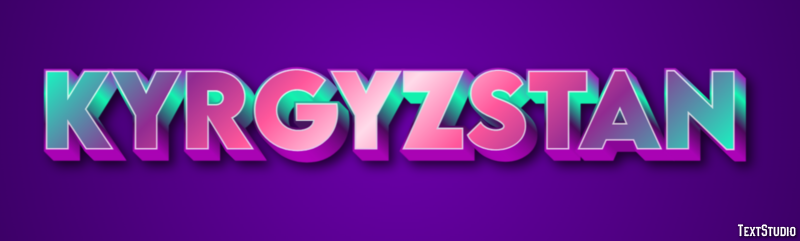 Kyrgyzstan Text Effect