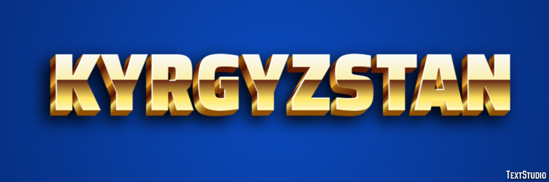 Kyrgyzstan Text effect