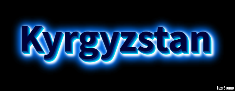 Kyrgyzstan Text effect