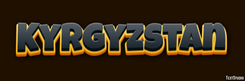 Kyrgyzstan Text effect