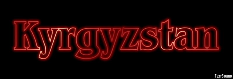 Kyrgyzstan Text effect