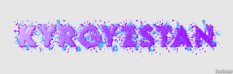 Kyrgyzstan Text effect