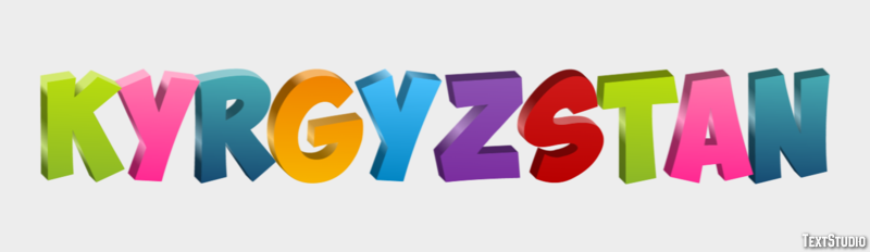 Kyrgyzstan Text effect