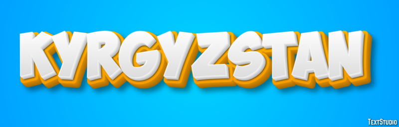 Kyrgyzstan Text effect