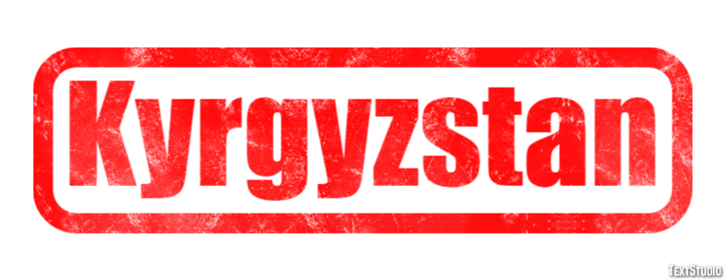 Kyrgyzstan Text effect